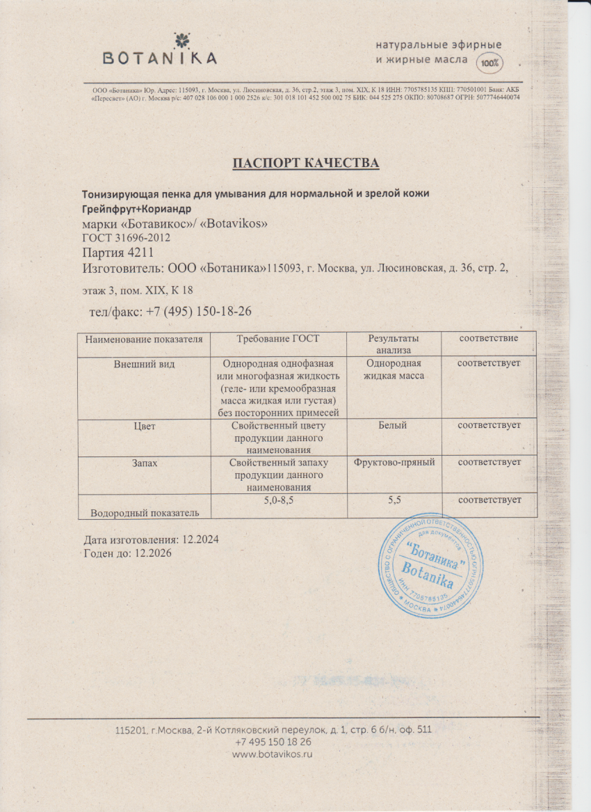 Паспорт №122024